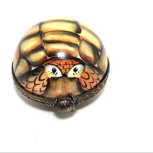 Limoges Tortoise Trinket Box